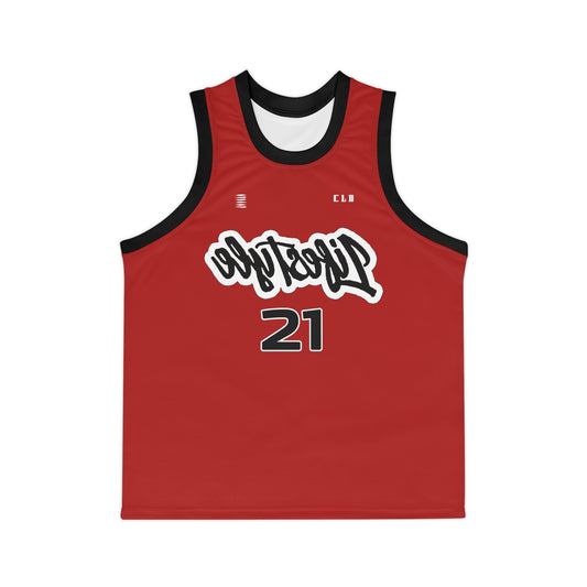 BLD SICK PRINT BASKETBALL JERSEY RED/WHITE/BLACK