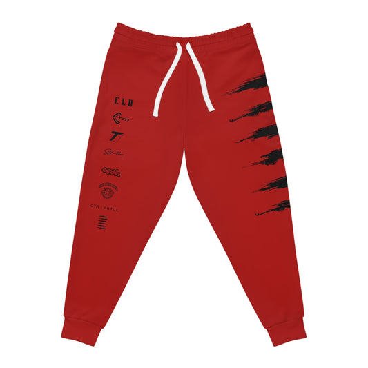 BLD SICK PRINT TRACKSUIT BOTTOMS RED/BLACK