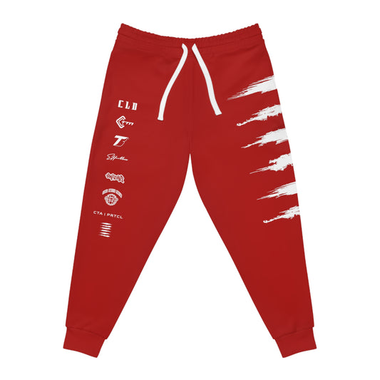 BLD SICK PRINT TRACKSUIT BOTTOMS RED/WHITE