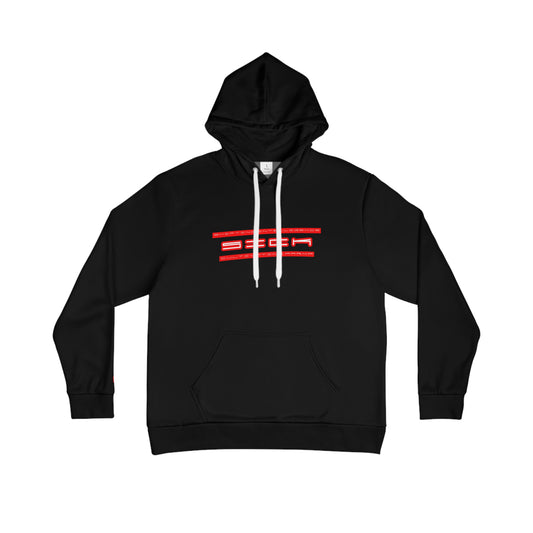 BLD RAVEN SICK PRINT HOODIE RED/BLACK