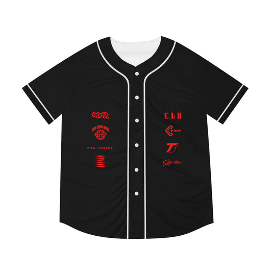 BLD RAVEN SICK PRINT BASEBALL JERSEY RED/BLACK